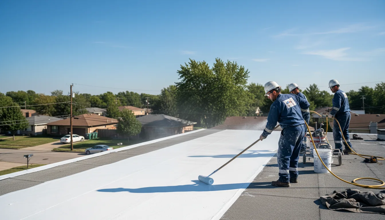 Commercial roof coating in Danevang, TX near me